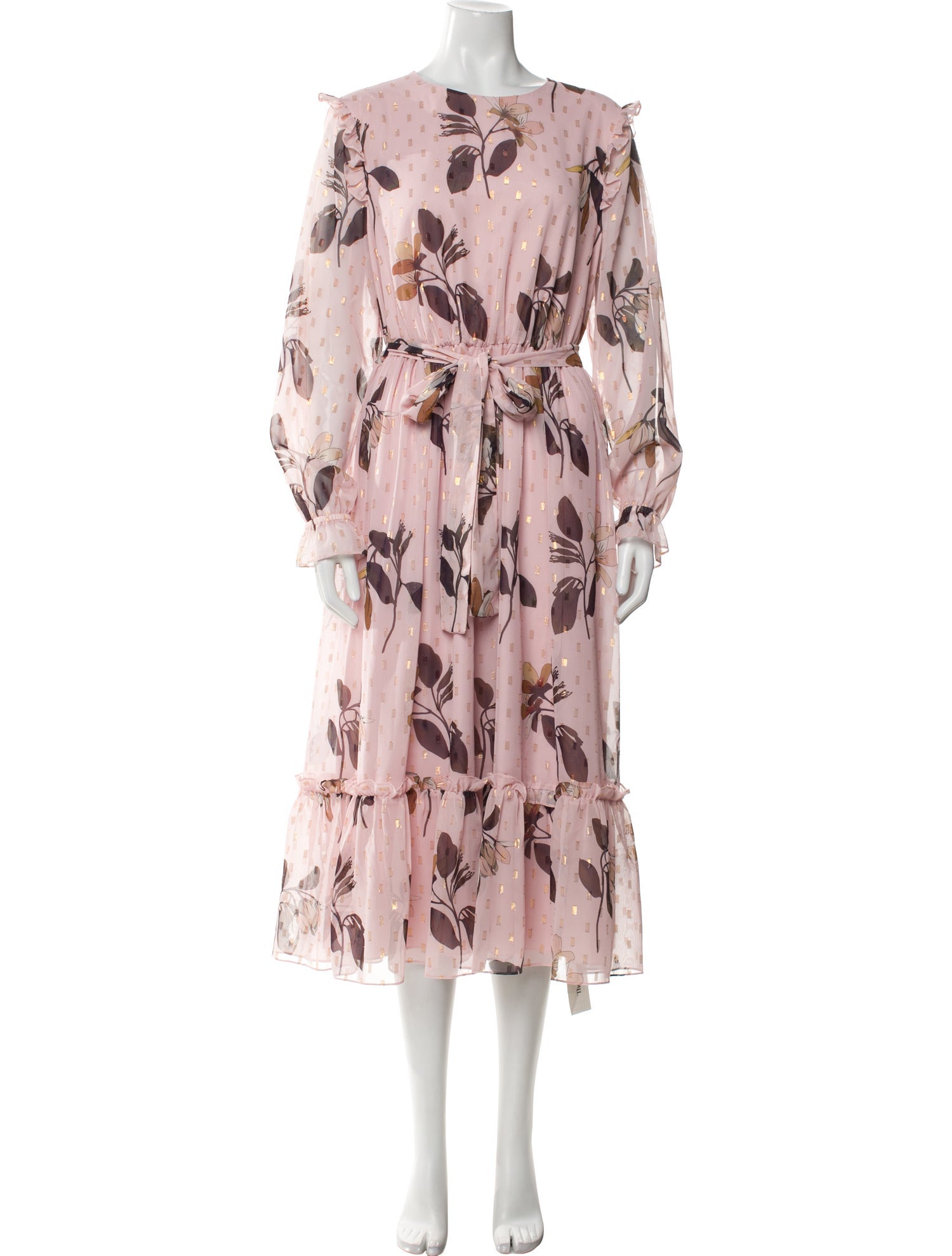 Ted Baker Floral Print Long Dress w/ Tags