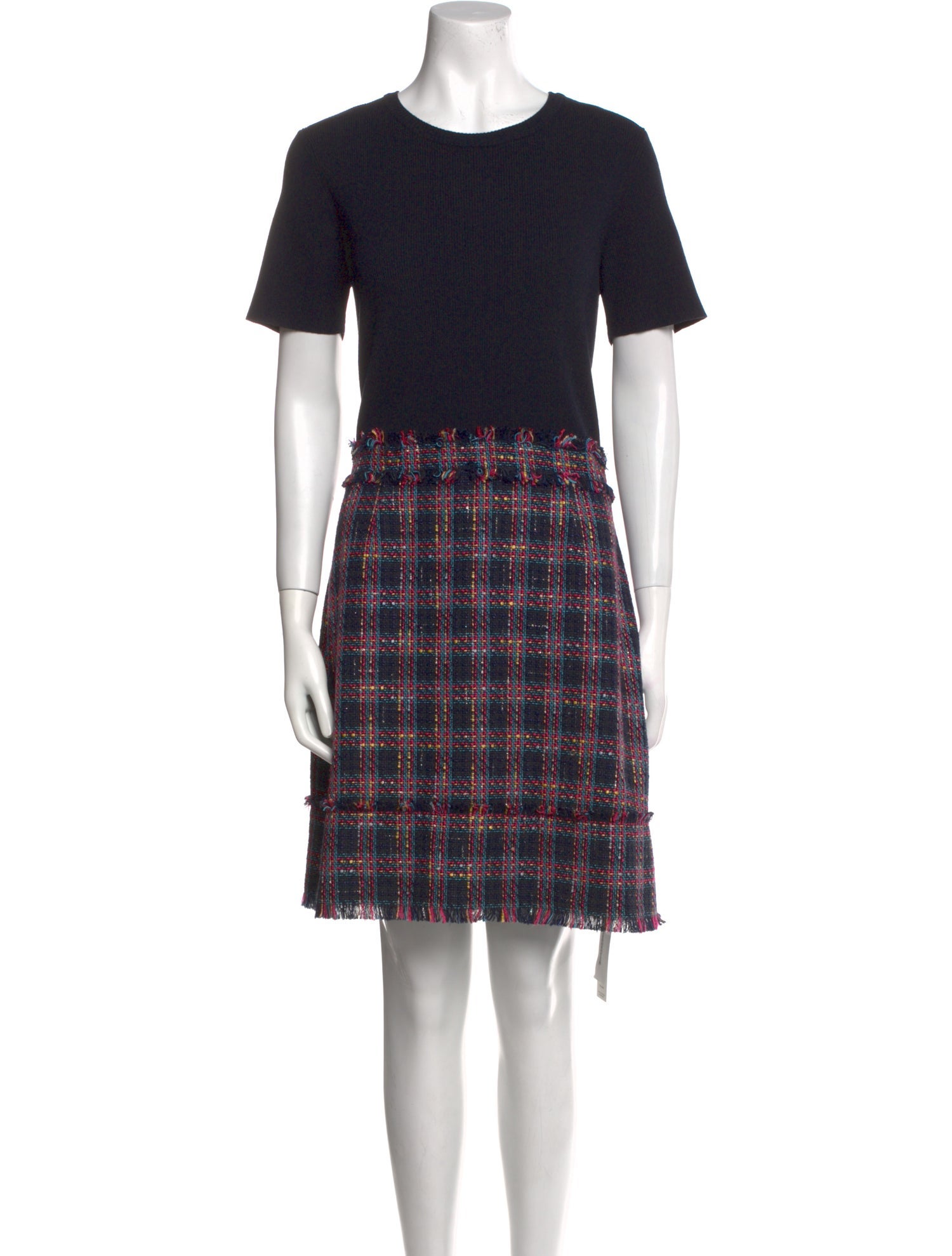 Ted Baker Plaid Print Mini Dress