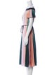 Ted Baker Striped Midi Length Dress
