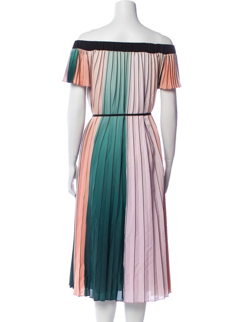 Ted Baker Striped Midi Length Dress
