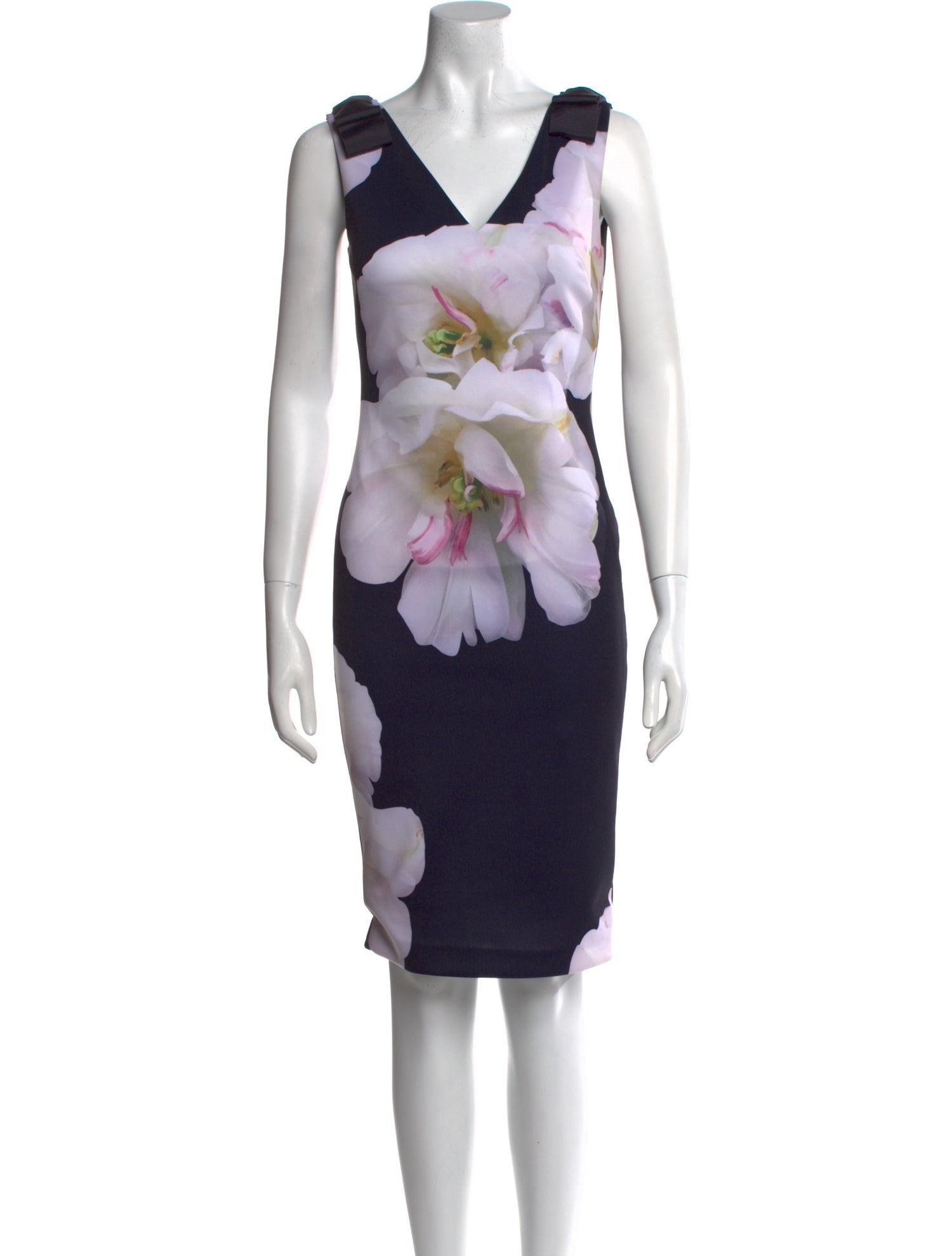 Ted Baker Floral Print Knee-Length Dress