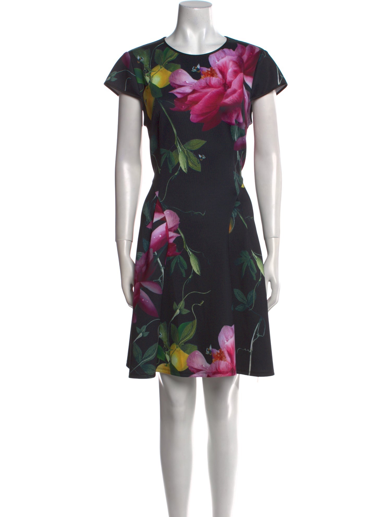 Ted Baker Floral Print Knee-Length Dress