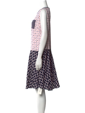 Ted Baker Printed Knee-Length Dress