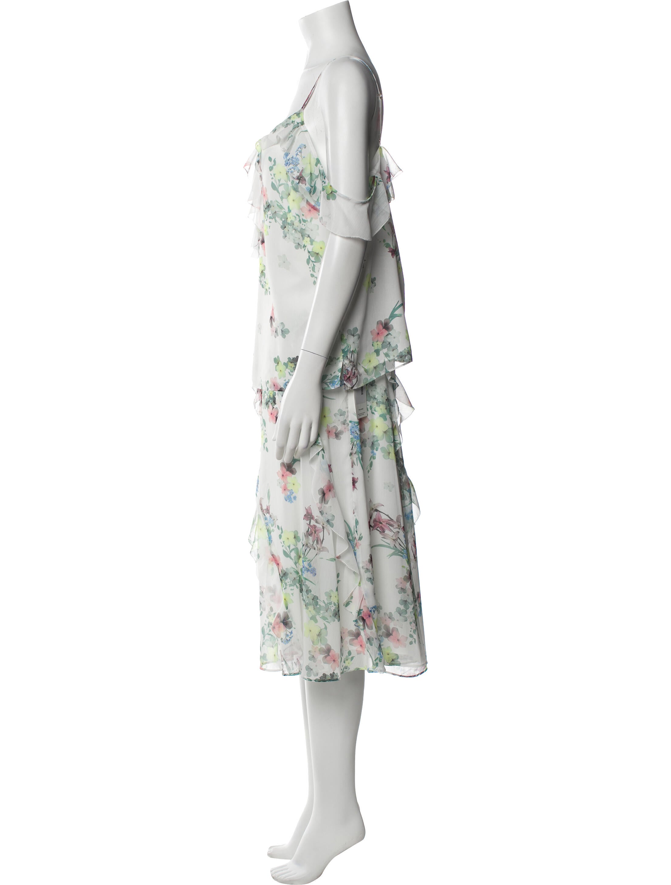 Ted Baker Printed Embroidered Accent Skirt Set