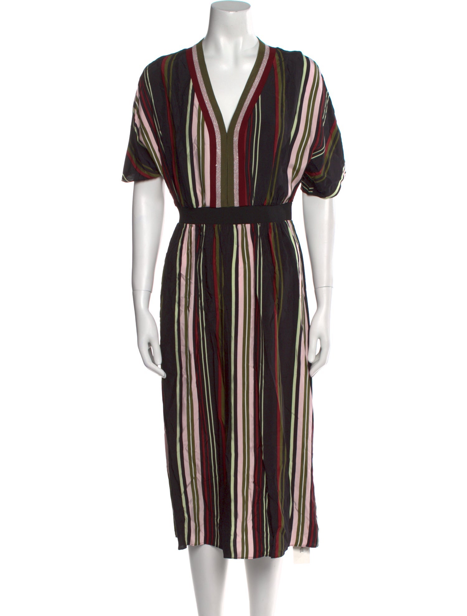 Ted Baker Striped Midi Length Dress