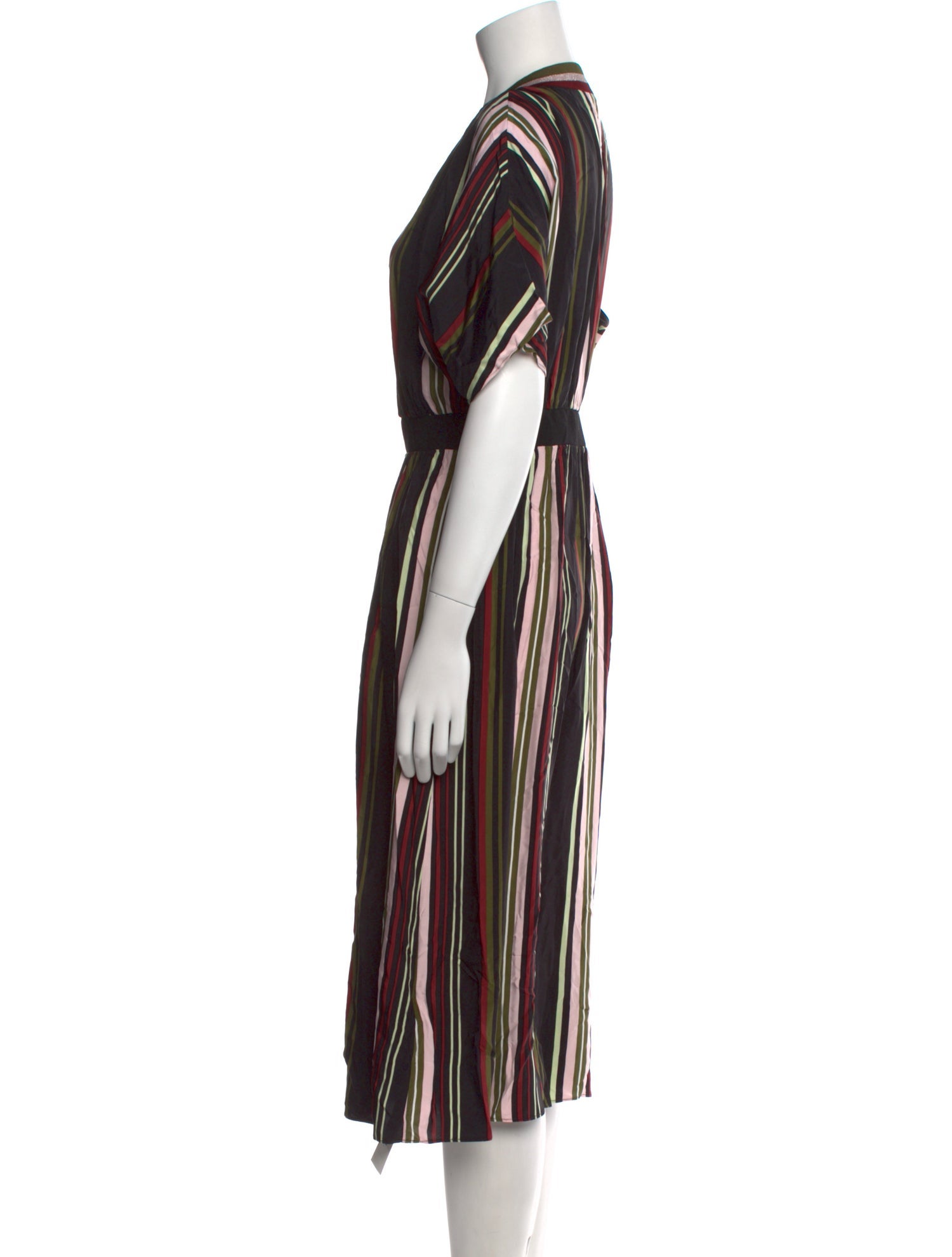 Ted Baker Striped Midi Length Dress