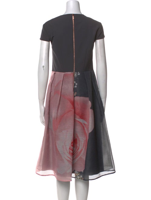 Ted Baker Printed Midi Length Dress
