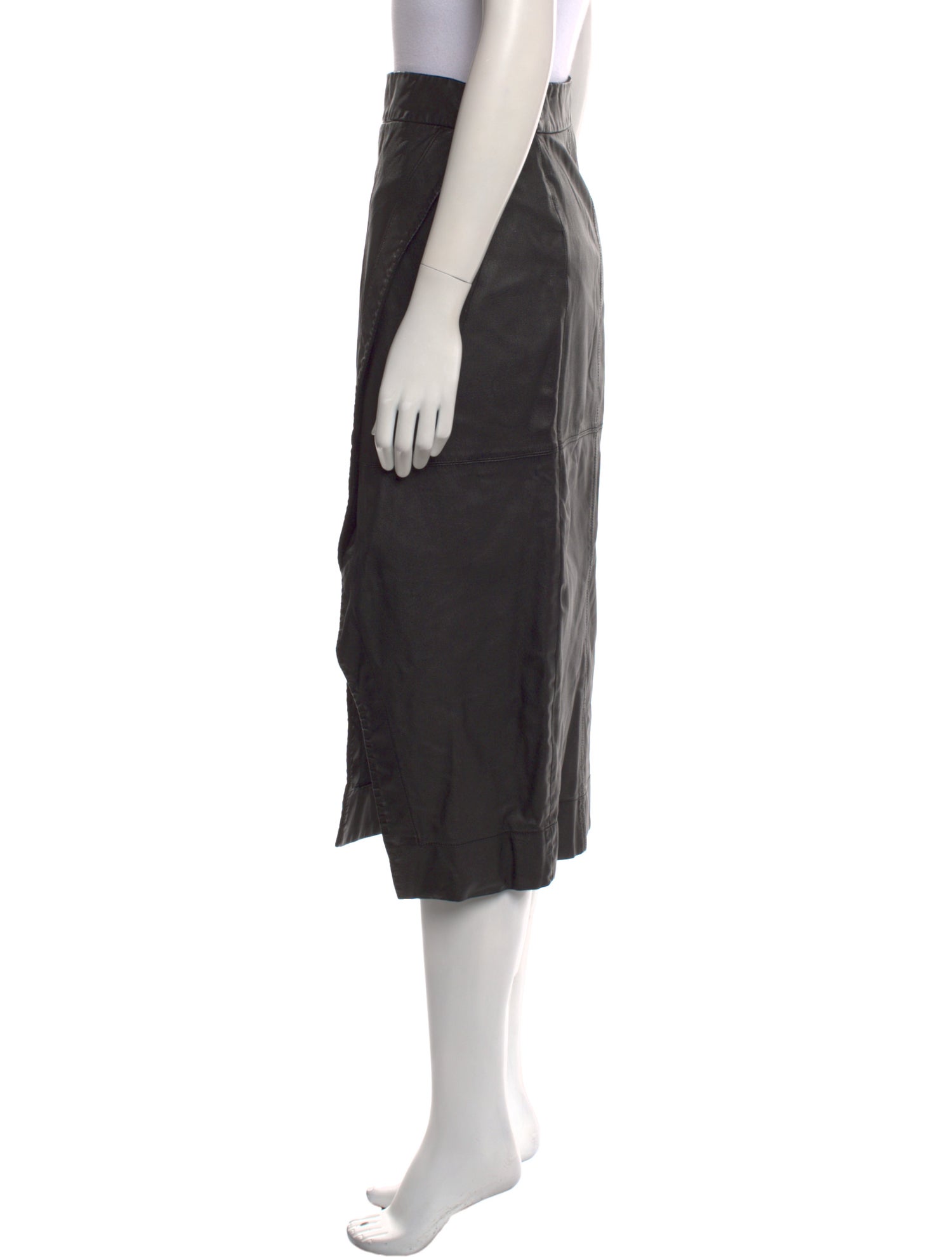 Ted Baker Goat Leather Midi Length Skirt