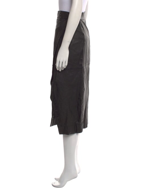 Ted Baker Goat Leather Midi Length Skirt