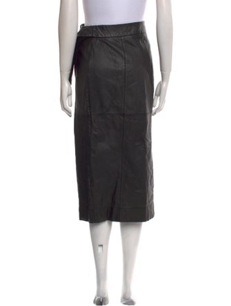 Ted Baker Goat Leather Midi Length Skirt