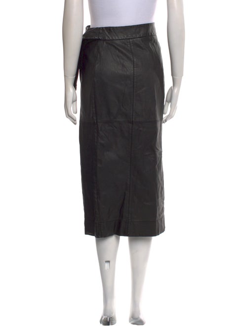 Ted Baker Goat Leather Midi Length Skirt