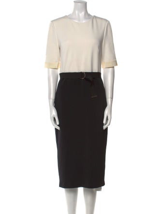 Ted Baker Crew Neck Midi Length Dress