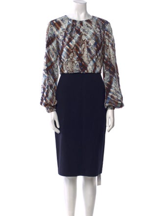 Ted Baker Printed Knee-Length Dress