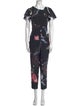 Ted Baker Printed Crew Neck Jumpsuit