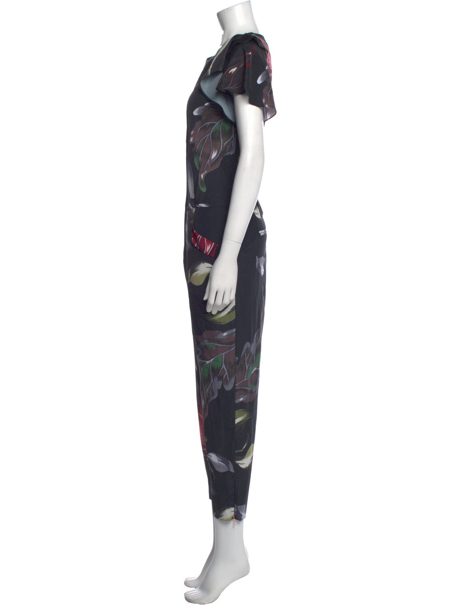 Ted Baker Printed Crew Neck Jumpsuit