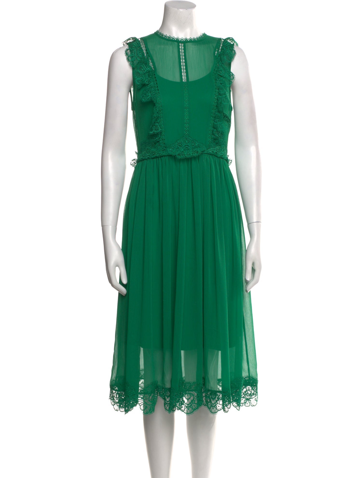 Ted Baker Crew Neck Midi Length Dress