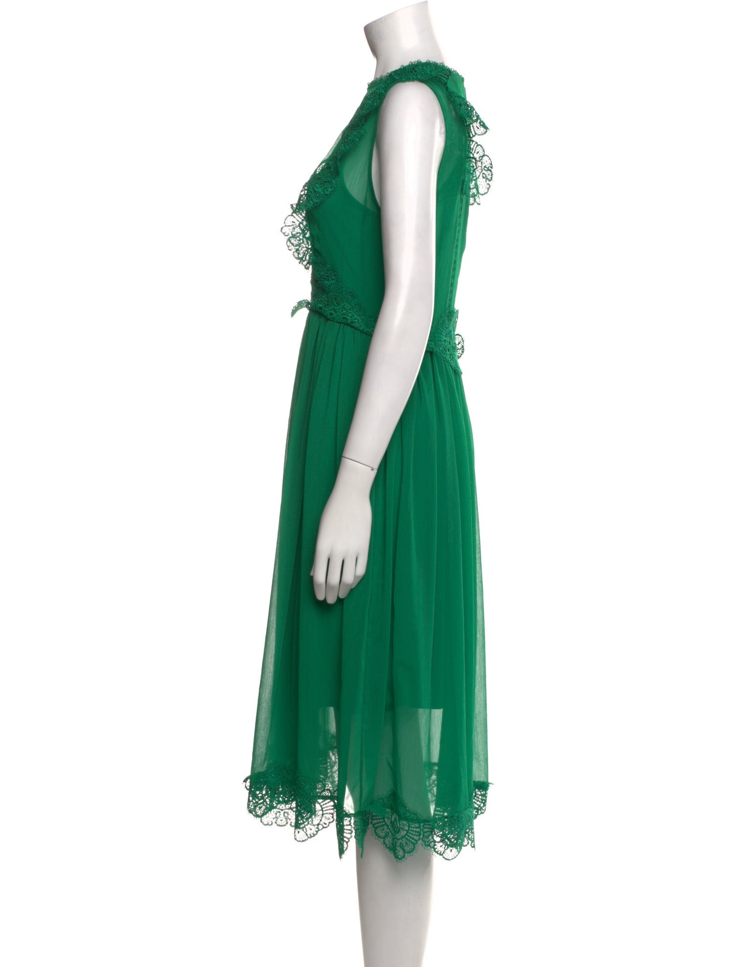 Ted Baker Crew Neck Midi Length Dress