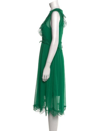 Ted Baker Crew Neck Midi Length Dress