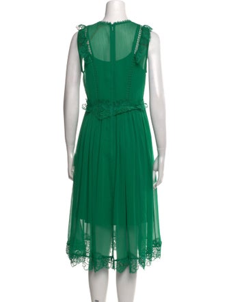 Ted Baker Crew Neck Midi Length Dress