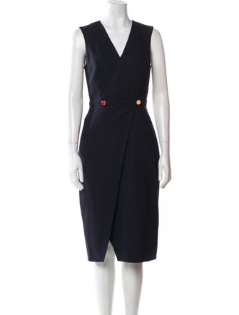 Ted Baker Wool Midi Length Dress