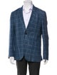 Ted Baker Linen Houndstooth Print Blazer