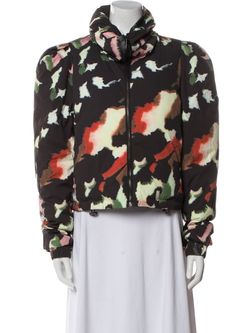 Ted Baker Floral Print Faux Fur Jacket