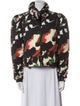 Ted Baker Floral Print Faux Fur Jacket