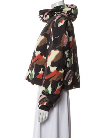 Ted Baker Floral Print Faux Fur Jacket