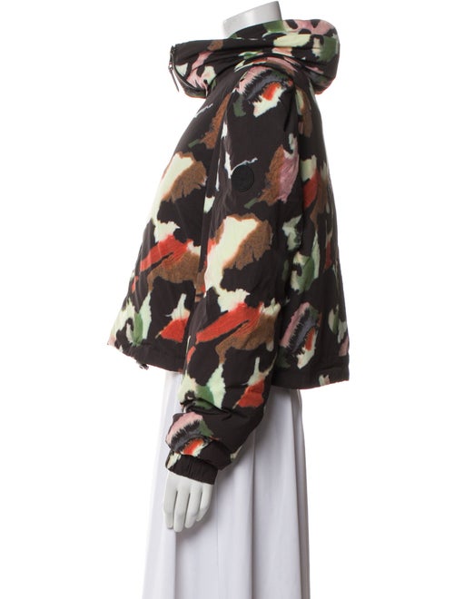 Ted Baker Floral Print Faux Fur Jacket
