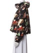 Ted Baker Floral Print Faux Fur Jacket