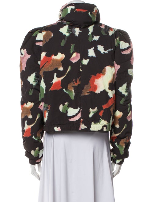 Ted Baker Floral Print Faux Fur Jacket
