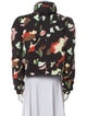 Ted Baker Floral Print Faux Fur Jacket