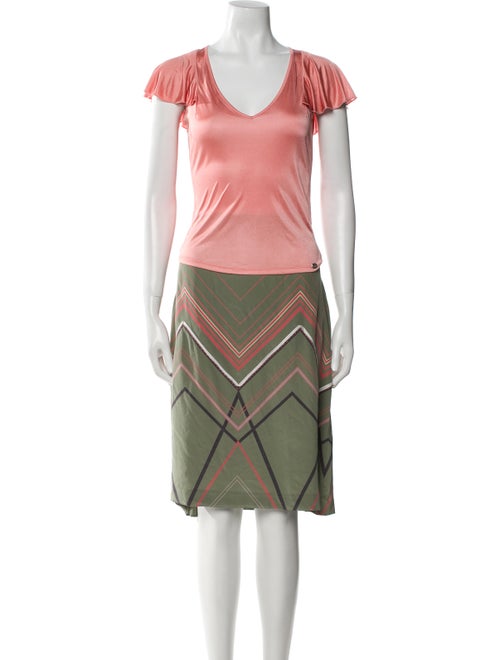 Ted Baker Nylon Striped Skirt Set