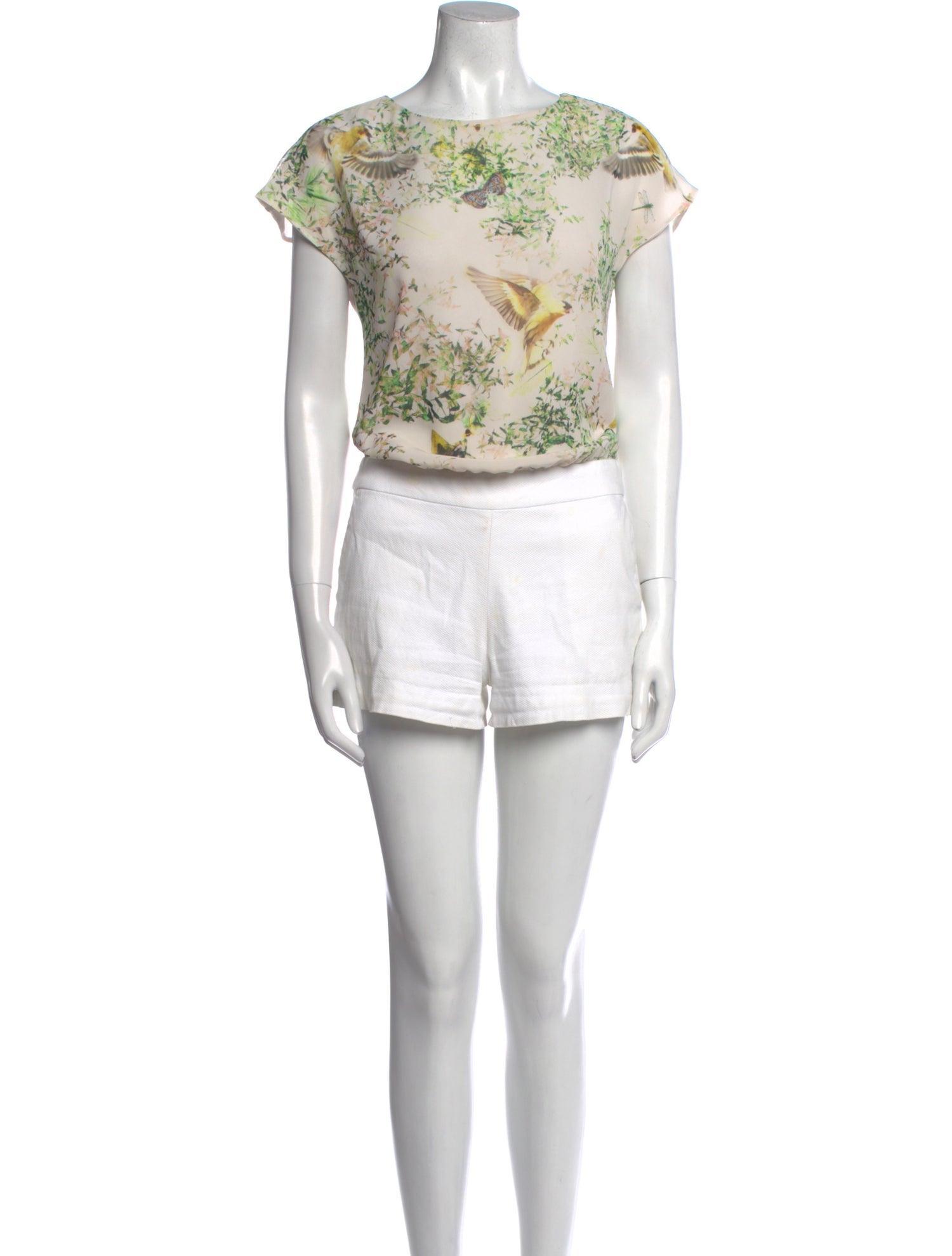 Ted Baker Printed Crew Neck Romper