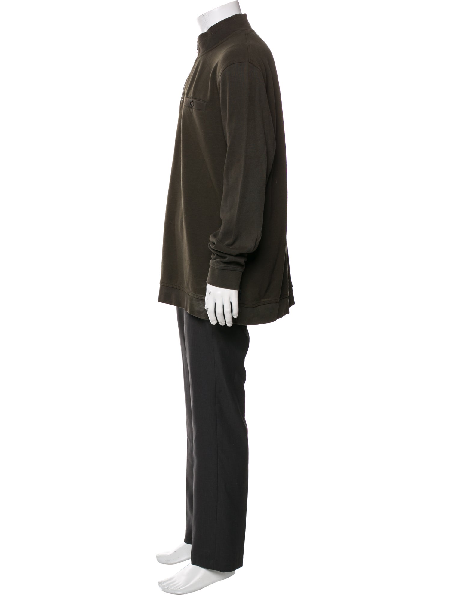 Ted Baker Mock Neck Long Sleeve Polo Sweater