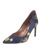 Ted Baker Satin Floral Print D'Orsay Pumps