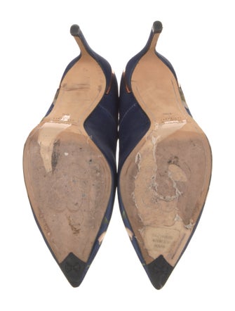 Ted Baker Satin Floral Print D'Orsay Pumps