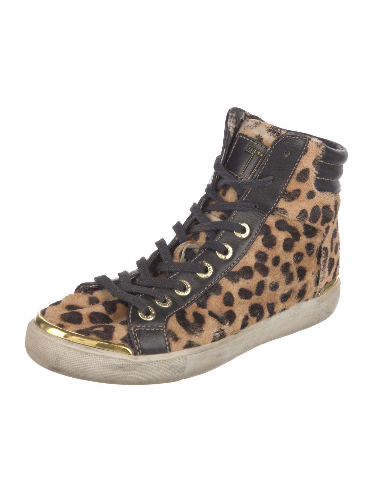 Ted Baker Ponyhair Animal Print Sneakers