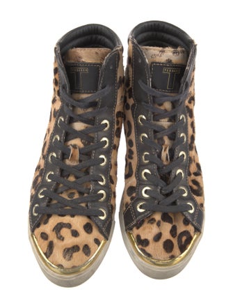 Ted Baker Ponyhair Animal Print Sneakers