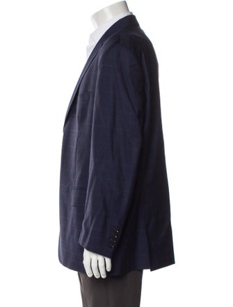 Ted Baker Wool Plaid Print Blazer