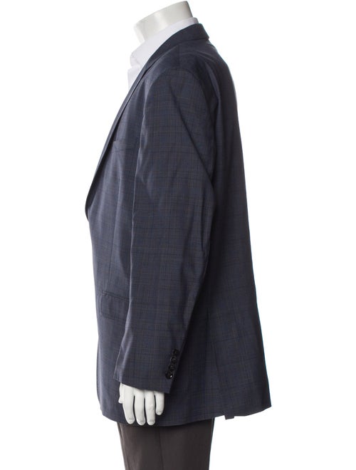 Ted Baker Wool Plaid Print Blazer
