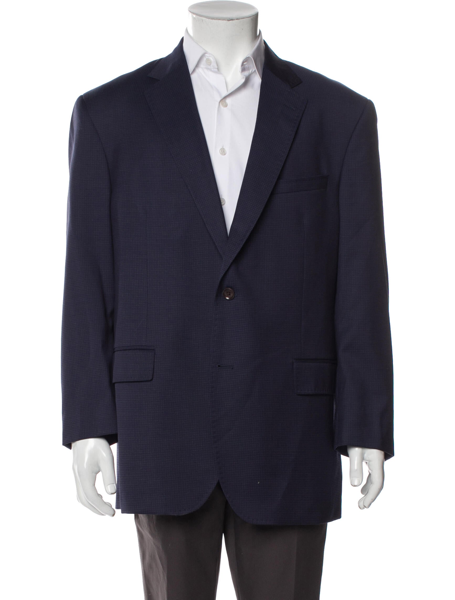 Ted Baker Wool Plaid Print Blazer