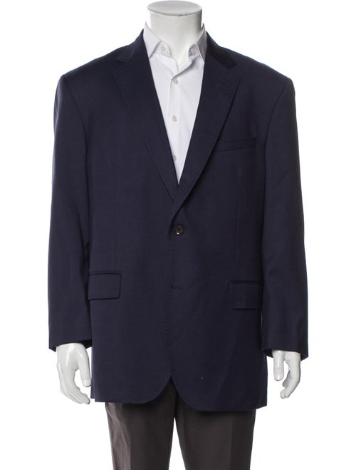 Ted Baker Wool Plaid Print Blazer