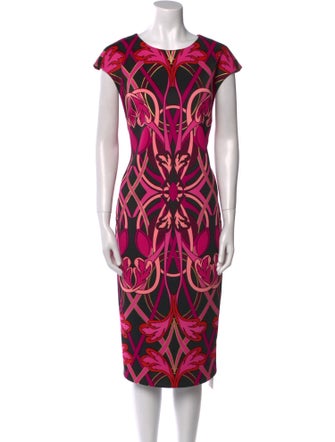 Ted Baker Printed Midi Length Dress