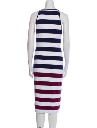 Ted Baker Striped Midi Length Dress