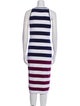 Ted Baker Striped Midi Length Dress