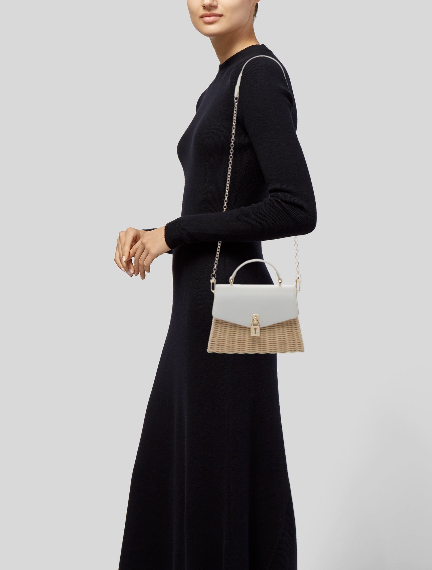 Ted Baker Wicker Top Handle Bag