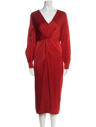 Ted Baker V-Neck Long Dress