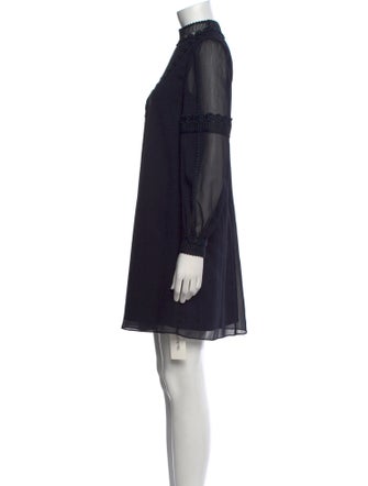 Ted Baker Mock Neck Mini Dress