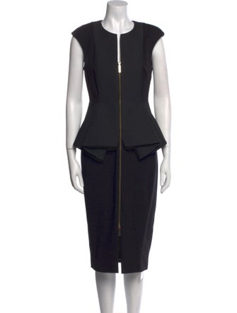 Ted Baker Crew Neck Midi Length Dress